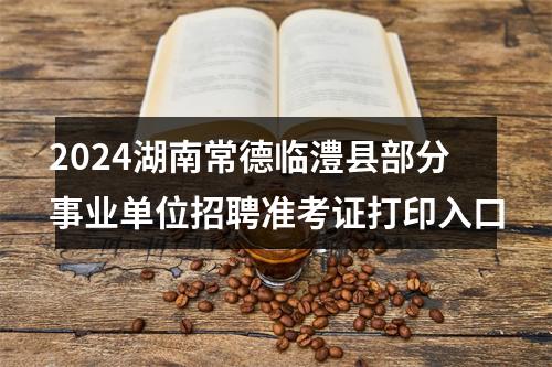 2024湖南常德临澧县部分事业单位招聘准考证打印入口 图片