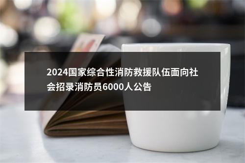 2024国家综合性消防救援队伍面向社会招录消防员6000人公告 图片