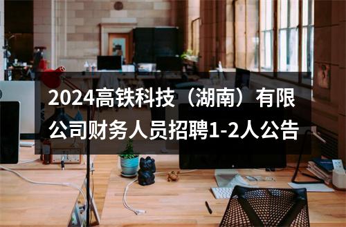 2024高铁科技（湖南）有限公司财务人员招聘1-2人公告 图片